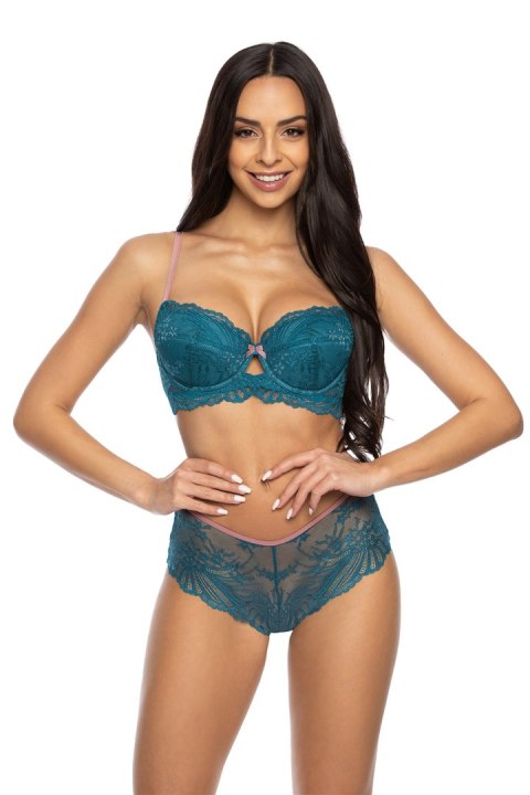 Biustonosz push up Biuetonosz Push-up Model 3525/11 Sybilla Turkus - Mat Biustonosz push up Biuetonosz Push-up Model 3525/11 Sybilla Turkus - Mat