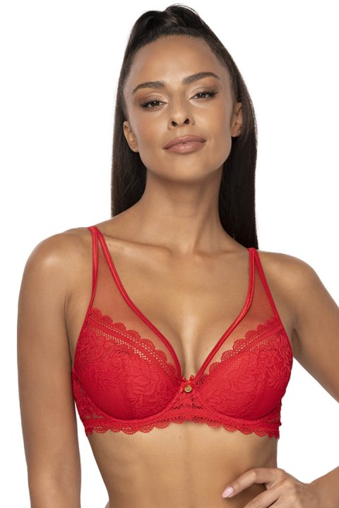 Biustonosz push up Biustonosz Push-up Model 0198/11 Estelle Red - Mat Biustonosz push up Biustonosz Push-up Model 0198/11 Estelle Red - Mat