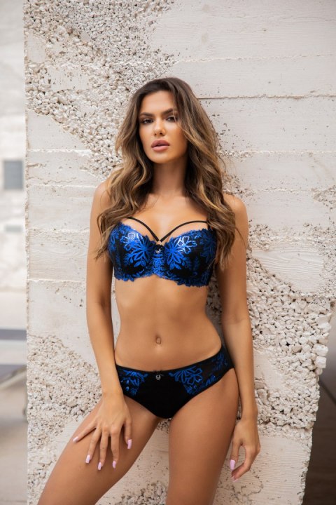 Biustonosz push up Biustonosz Push-up Model V-10231 Black/Blue - Axami Biustonosz push up Biustonosz Push-up Model V-10231 Black/Blue - Axami