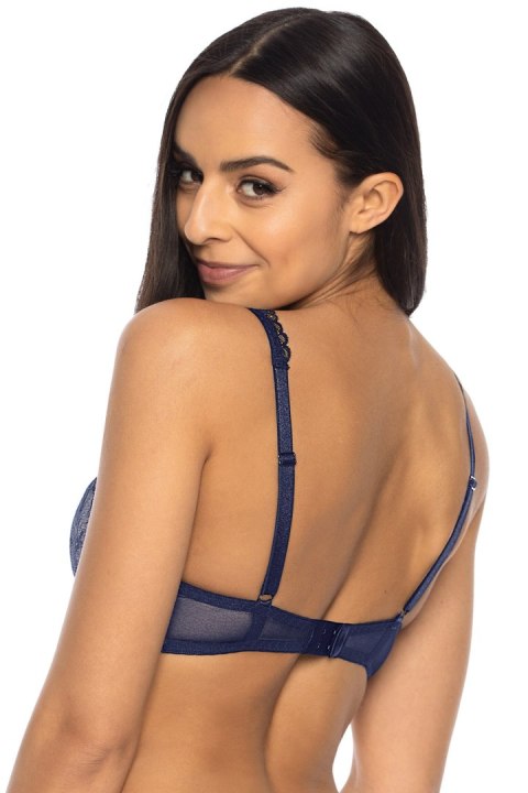 Biustonosz push up Biustonosz Usztywniany Model 3530/22 Percy Navy/Beige - Mat Biustonosz push up Biustonosz Usztywniany Model 3530/22 Percy Navy/Beige - Mat