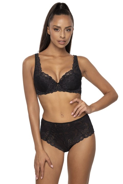 Biustonosz push up Biustonosz Usztywniany Model 3824/22 Natalie Big Black - Mat Biustonosz push up Biustonosz Usztywniany Model 3824/22 Natalie Big Black - Mat