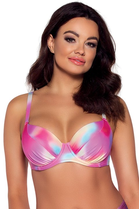 Kostium dwuczęściowy Biustonosz kąpielowy Model SK-163 Pastel Tie Dye - Ava Kostium dwuczęściowy Biustonosz kąpielowy Model SK-163 Pastel Tie Dye - Ava