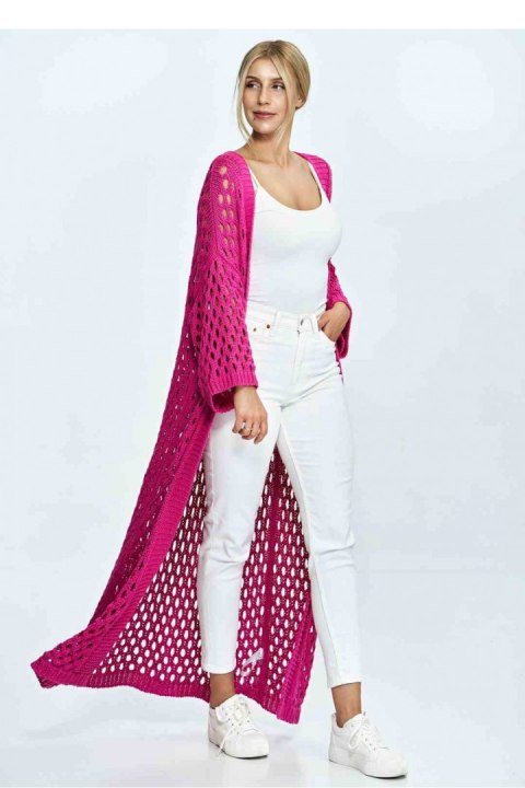 Sweter Kardigan Model M902 Fuksja - Figl Sweter Kardigan Model M902 Fuksja - Figl