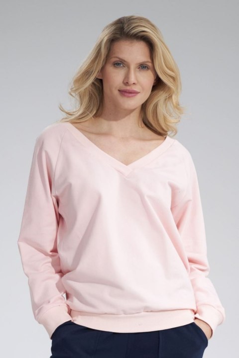 Bluza Damska Model M799 Pink - Figl Bluza Damska Model M799 Pink - Figl