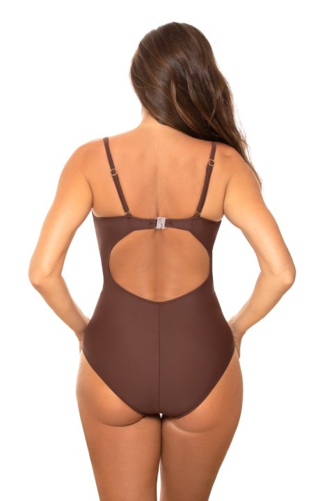 Jednoczęściowy strój kąpielowy Kostium kąpielowy Model Farada M-660 Brown - Marko Jednoczęściowy strój kąpielowy Kostium kąpielowy Model Farada M-660 Brown - Marko