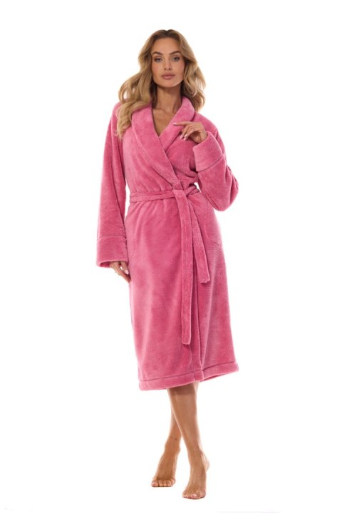 Szlafrok Damski Model Camelia Long 2413 Cherry - L&L collection Szlafrok Damski Model Camelia Long 2413 Cherry - L&L collection