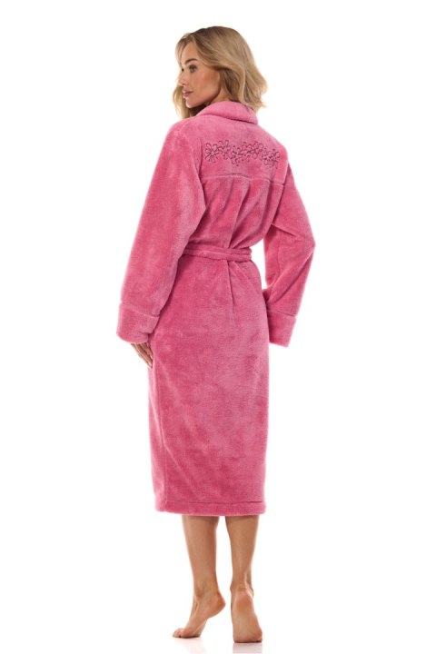 Szlafrok Damski Model Camelia Long 2413 Cherry - L&L collection Szlafrok Damski Model Camelia Long 2413 Cherry - L&L collection