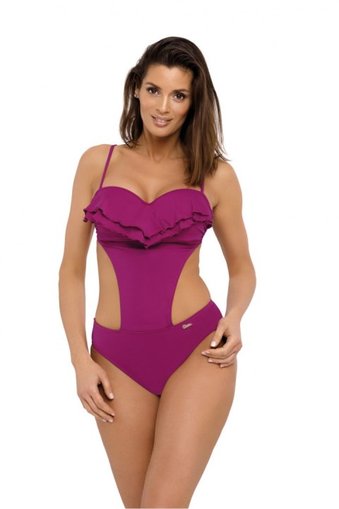 Jednoczęściowy strój kąpielowy Kostium kąpielowy Model Belinda Thai Pink M-548 Jagoda - Marko Jednoczęściowy strój kąpielowy Kostium kąpielowy Model Belinda Thai Pink M-548 Jagoda - Marko