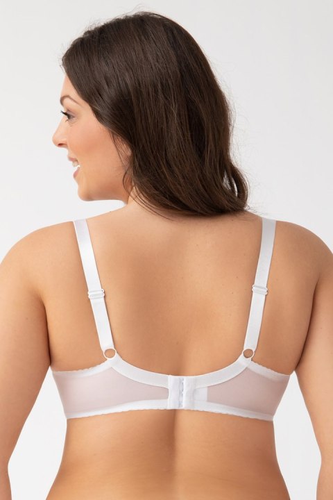 Biustonosz Soft Model Paradise K496 White - Gorsenia Lingerie Biustonosz Soft Model Paradise K496 White - Gorsenia Lingerie