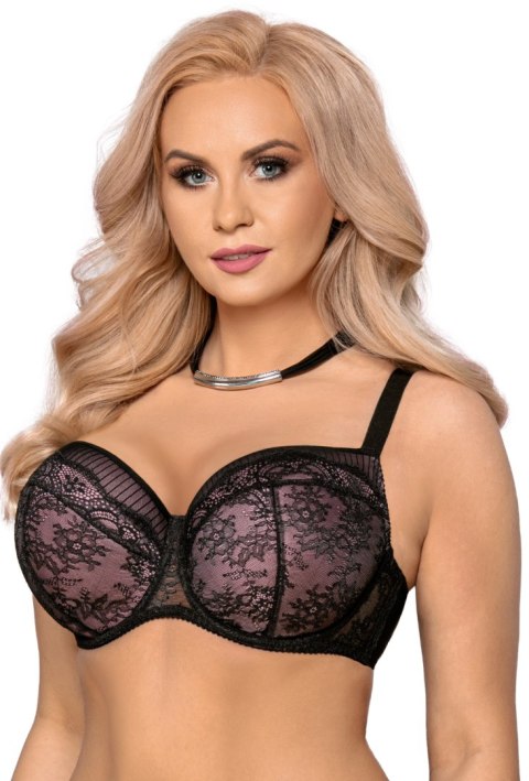 Biustonosz push up Biustonosz Usztywniany Model VB-401 Pink/Black - Vena Biustonosz push up Biustonosz Usztywniany Model VB-401 Pink/Black - Vena