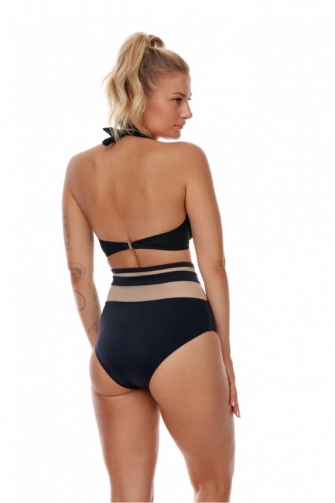 Kostium dwuczęściowy Figi kąpielowe Model Devon Braletka Wysoki pas Black - Lupo Line Kostium dwuczęściowy Figi kąpielowe Model Devon Braletka Wysoki pas Black - Lupo Line