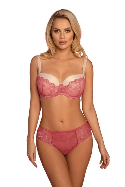 Biustonosz push up Biustonosz Usztywniany Model VB-432 Powder Pink/Coral - Vena Biustonosz push up Biustonosz Usztywniany Model VB-432 Powder Pink/Coral - Vena