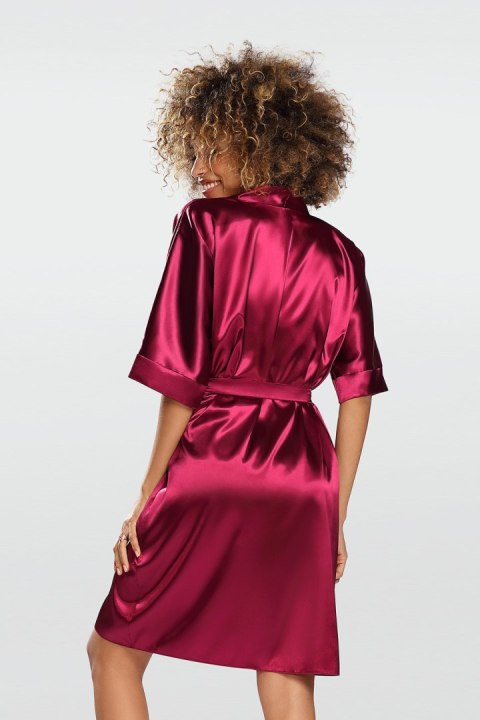 Szlafrok Peniuar Model Nable 100 Bordo - DKaren Szlafrok Peniuar Model Nable 100 Bordo - DKaren