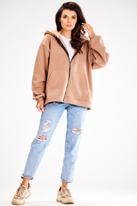 Bluza Damska Model A610 Beige - awama Bluza Damska Model A610 Beige - awama