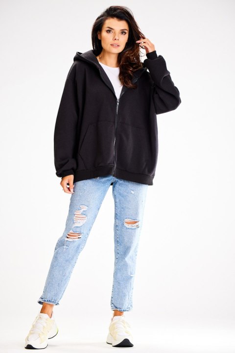 Bluza Damska Model A610 Black - awama Bluza Damska Model A610 Black - awama