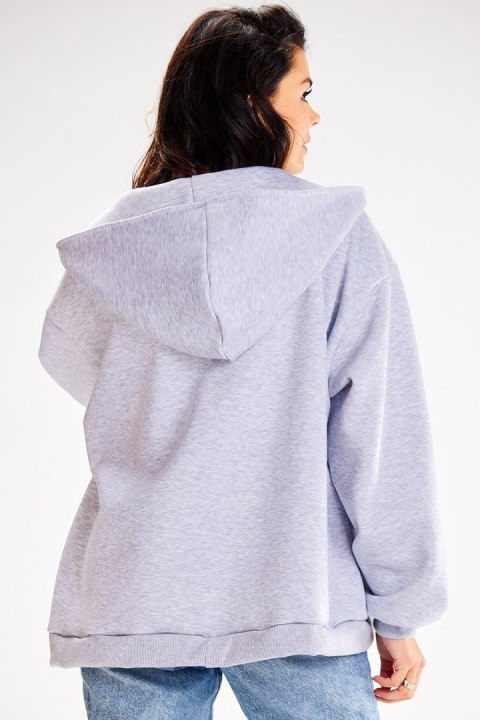 Bluza Damska Model A610 Grey - awama Bluza Damska Model A610 Grey - awama