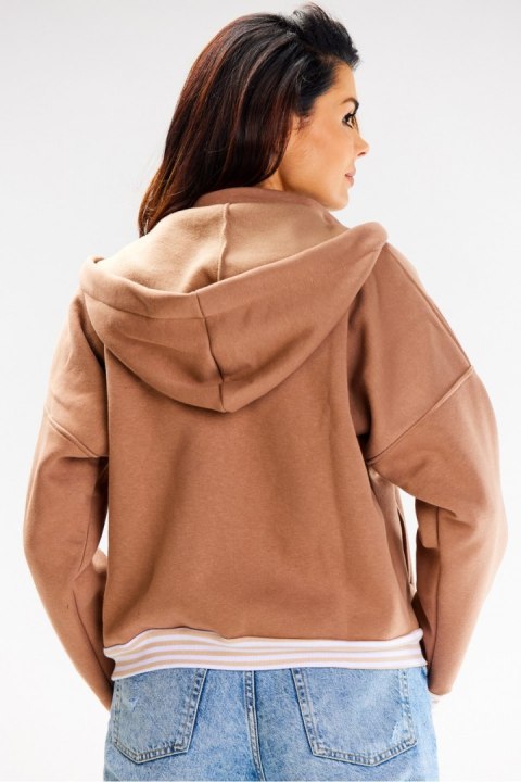 Bluza Damska Model A611 Beige - awama Bluza Damska Model A611 Beige - awama