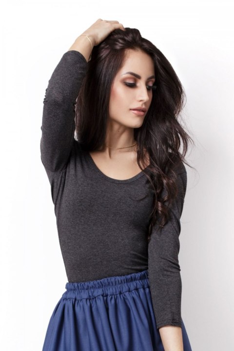 Bluzka Izabelle B36 Grafit - IVON Bluzka Izabelle B36 Grafit - IVON