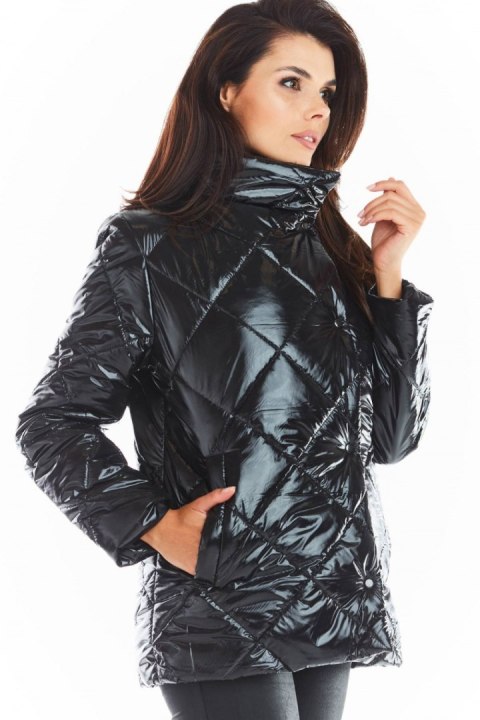 Kurtka Damska Model A384 Pikówka Black - awama Kurtka Damska Model A384 Pikówka Black - awama