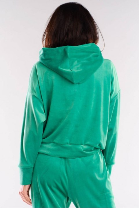 Bluza Damska Model A412 Green - awama Bluza Damska Model A412 Green - awama