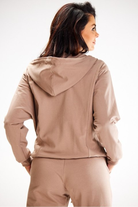 Bluza Damska Model A607 Latte - awama Bluza Damska Model A607 Latte - awama