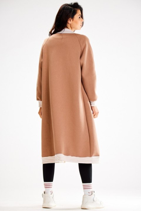 Bluza Damska Model A612 Beige - awama Bluza Damska Model A612 Beige - awama