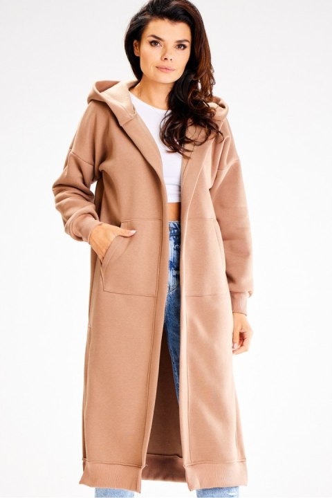 Bluza Damska Model A613 Beige - awama Bluza Damska Model A613 Beige - awama