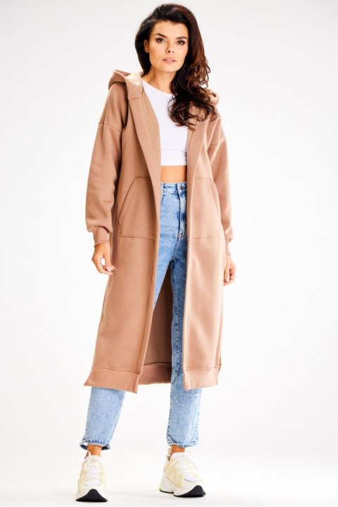 Bluza Damska Model A613 Beige - awama Bluza Damska Model A613 Beige - awama