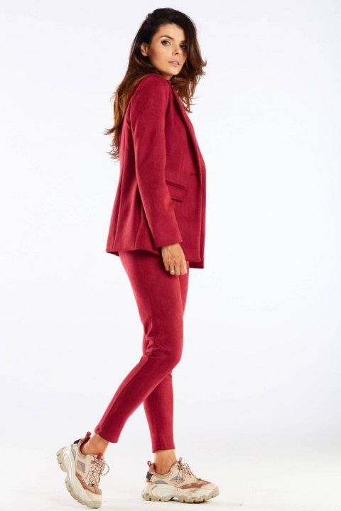 Spodnie Damskie Model A461 Bordo - awama Spodnie Damskie Model A461 Bordo - awama