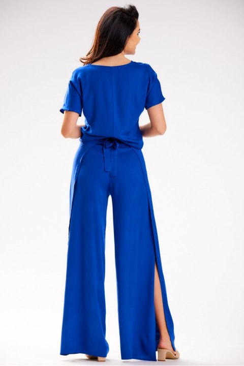 Spodnie Damskie Model A589 Blue - awama Spodnie Damskie Model A589 Blue - awama