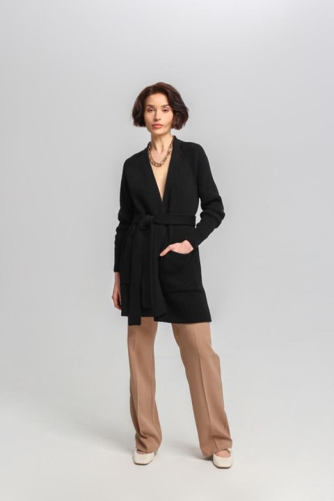 Sweter Kardigan Model SWE334 Black - MKM Sweter Kardigan Model SWE334 Black - MKM
