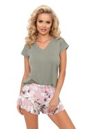 Piżama Damska Model Nicola 1/2 Olive - Donna