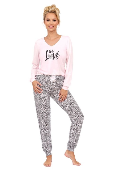 Piżama Damska Model Pantera Long Pink - Donna Piżama Damska Model Pantera Long Pink - Donna