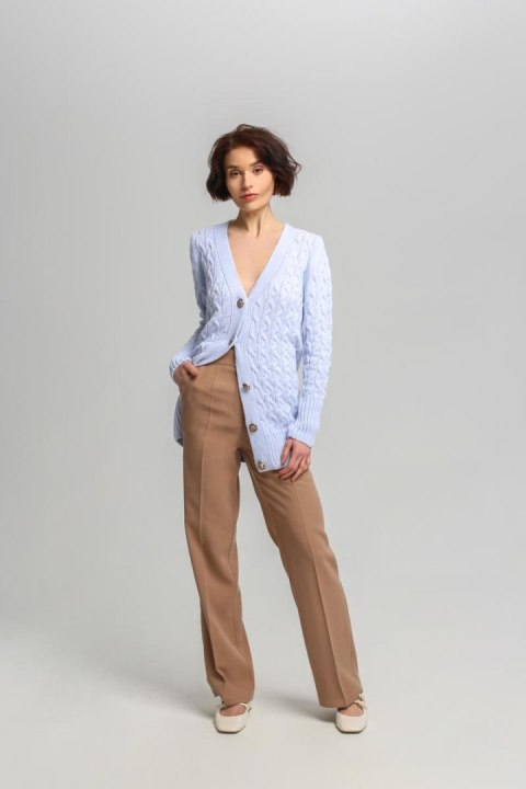 Sweter Damski Model SWE333 Błękit - MKM Sweter Damski Model SWE333 Błękit - MKM