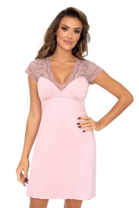 Koszulka nocna Koszulka Model Celine Powder Pink - Donna Koszulka nocna Koszulka Model Celine Powder Pink - Donna