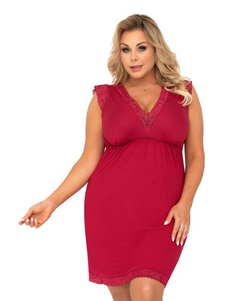 Koszulka nocna Koszulka Model Vera Plus Burgund - Donna Koszulka nocna Koszulka Model Vera Plus Burgund - Donna