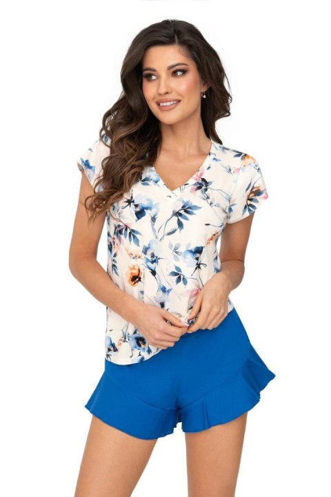 Piżama Damska Model Astrid 1/2 Cobalt - Donna Piżama Damska Model Astrid 1/2 Cobalt - Donna