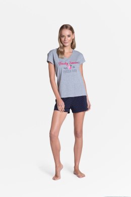 Piżama Damska Model Tyla 38885-09 Grey/Navy - Henderson