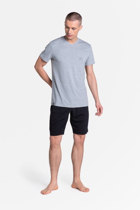 Piżama Męska Model Duty 38881-90X Grey/Black - Henderson Piżama Męska Model Duty 38881-90X Grey/Black - Henderson