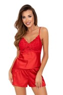 Piżama Model Colette 1/2 Red - Donna