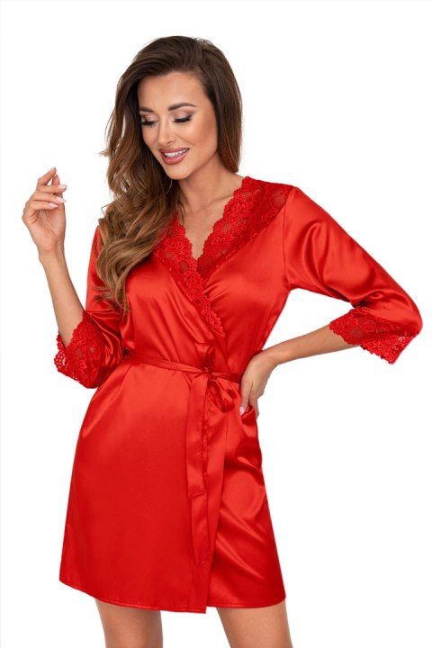Szlafrok Damski Model Colette Red - Donna Szlafrok Damski Model Colette Red - Donna