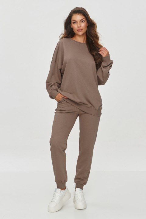 Spodnie Dresowe Model M858 Cacao - Makadamia Spodnie Dresowe Model M858 Cacao - Makadamia