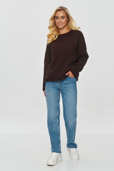 Sweter Damski Model S150 Czekolada - Makadamia Sweter Damski Model S150 Czekolada - Makadamia