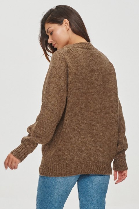 Sweter Damski Model S152 Brown - Makadamia Sweter Damski Model S152 Brown - Makadamia
