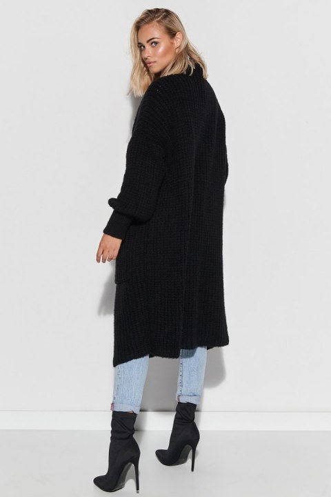 Sweter Kardigan Model S101 Black - Makadamia Sweter Kardigan Model S101 Black - Makadamia