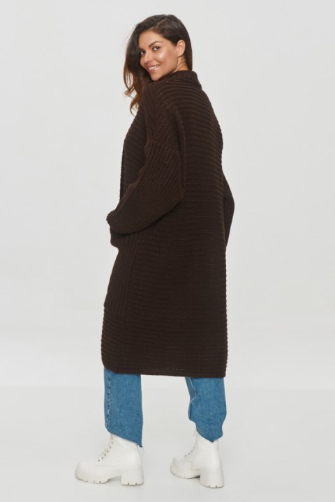 Sweter Kardigan Model S153 Czekolada - Makadamia Sweter Kardigan Model S153 Czekolada - Makadamia