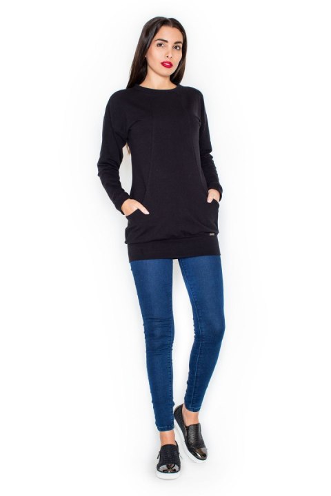 Bluza Damska Model K289 Black - Katrus Bluza Damska Model K289 Black - Katrus