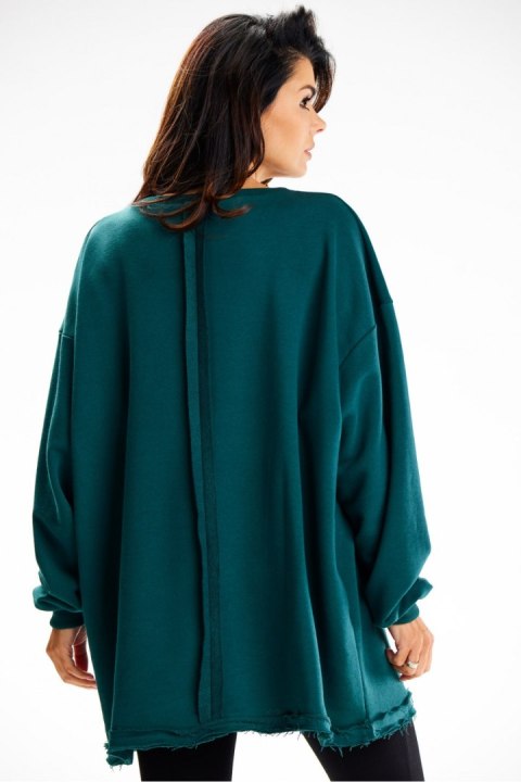 Bluza Damska Model M335 Bottle Green - Infinite You Bluza Damska Model M335 Bottle Green - Infinite You