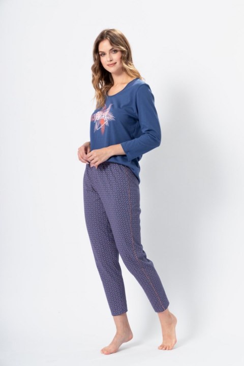 Piżama Damska Model Kornelia 1372 Dark Jeans - M-Max Piżama Damska Model Kornelia 1372 Dark Jeans - M-Max