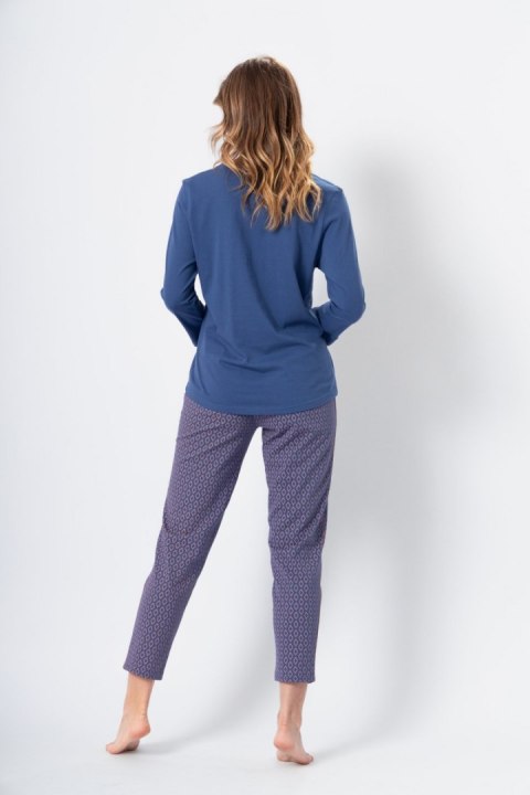 Piżama Damska Model Kornelia 1372 Dark Jeans - M-Max Piżama Damska Model Kornelia 1372 Dark Jeans - M-Max